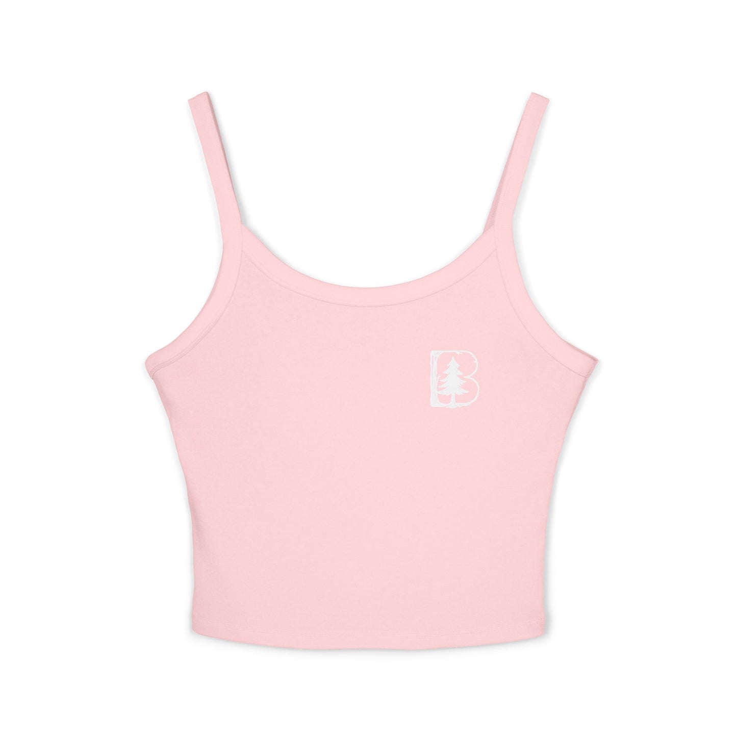 Women's Spaghetti Strap Tank Top, B Logo