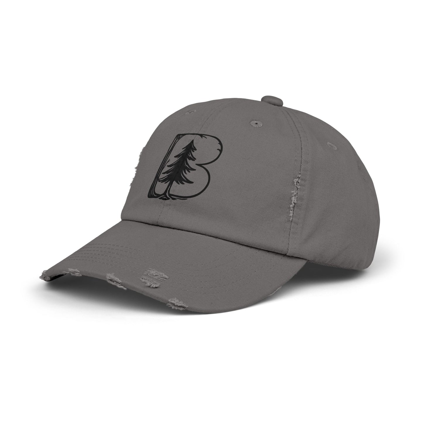 Distressed Cap, B Logo