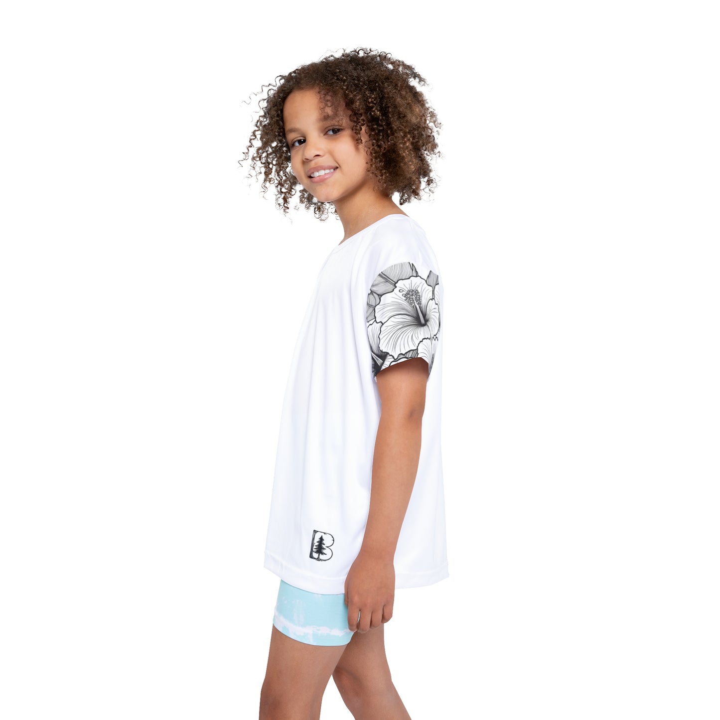 Kid's Tee, Garden Hibiscus Colors