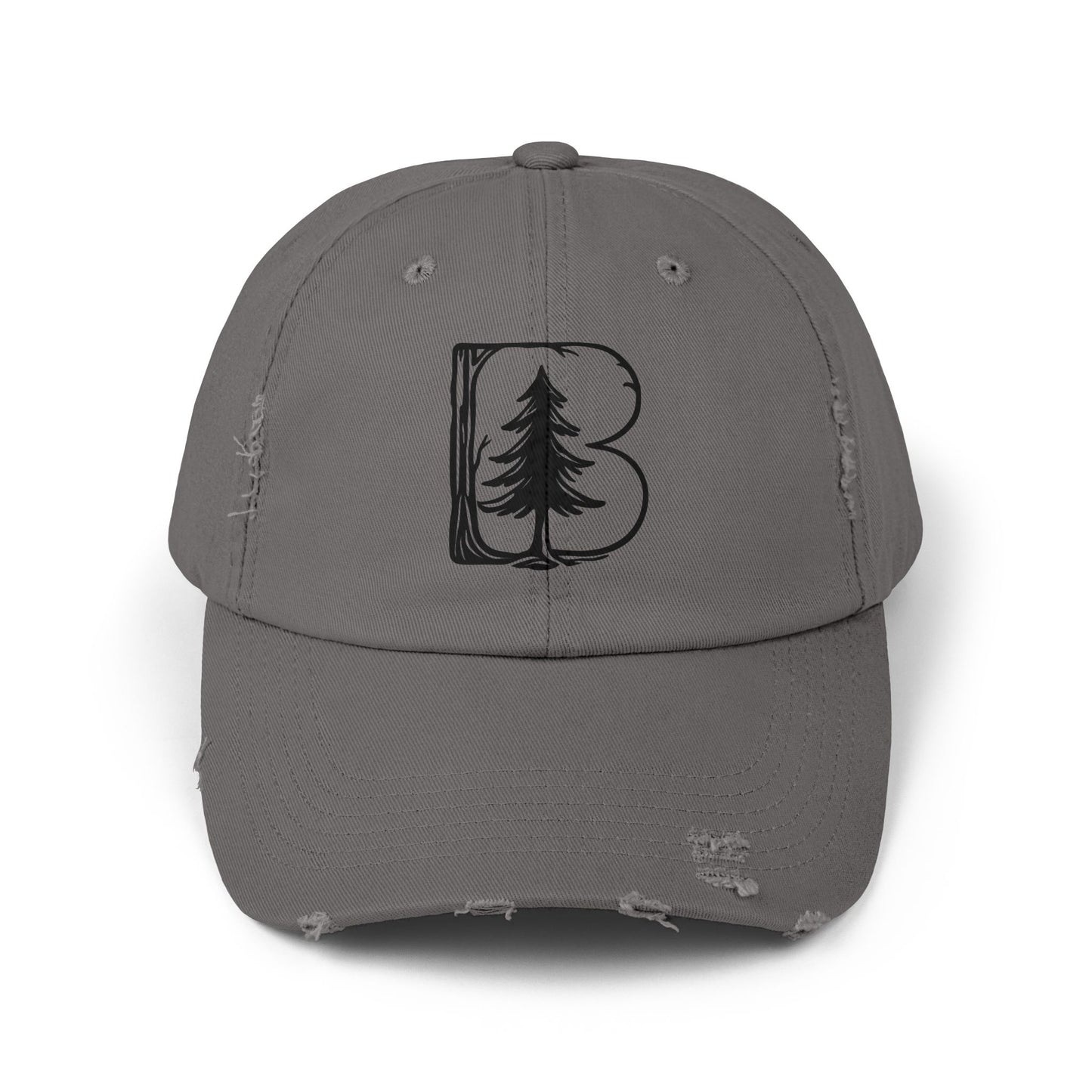 Distressed Cap, B Logo