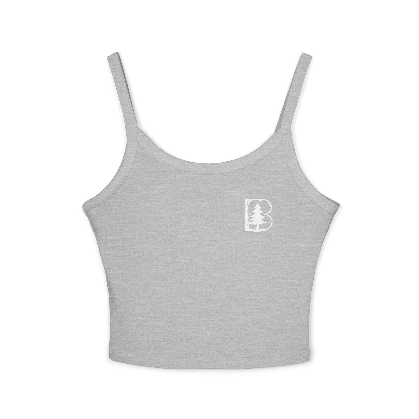 Women's Spaghetti Strap Tank Top, B Logo