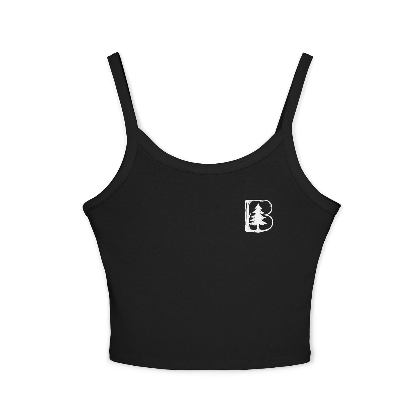Women's Spaghetti Strap Tank Top, B Logo