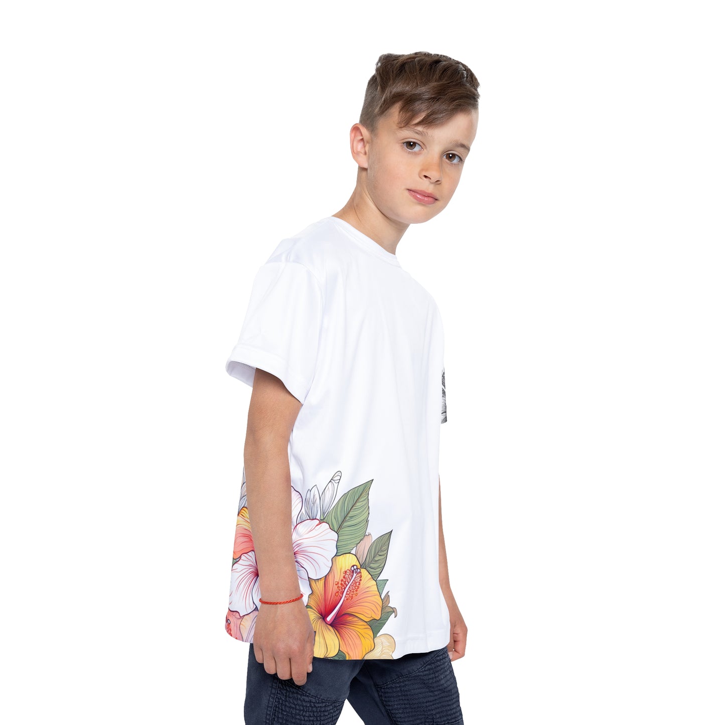 Kid's Tee, Garden Hibiscus Colors