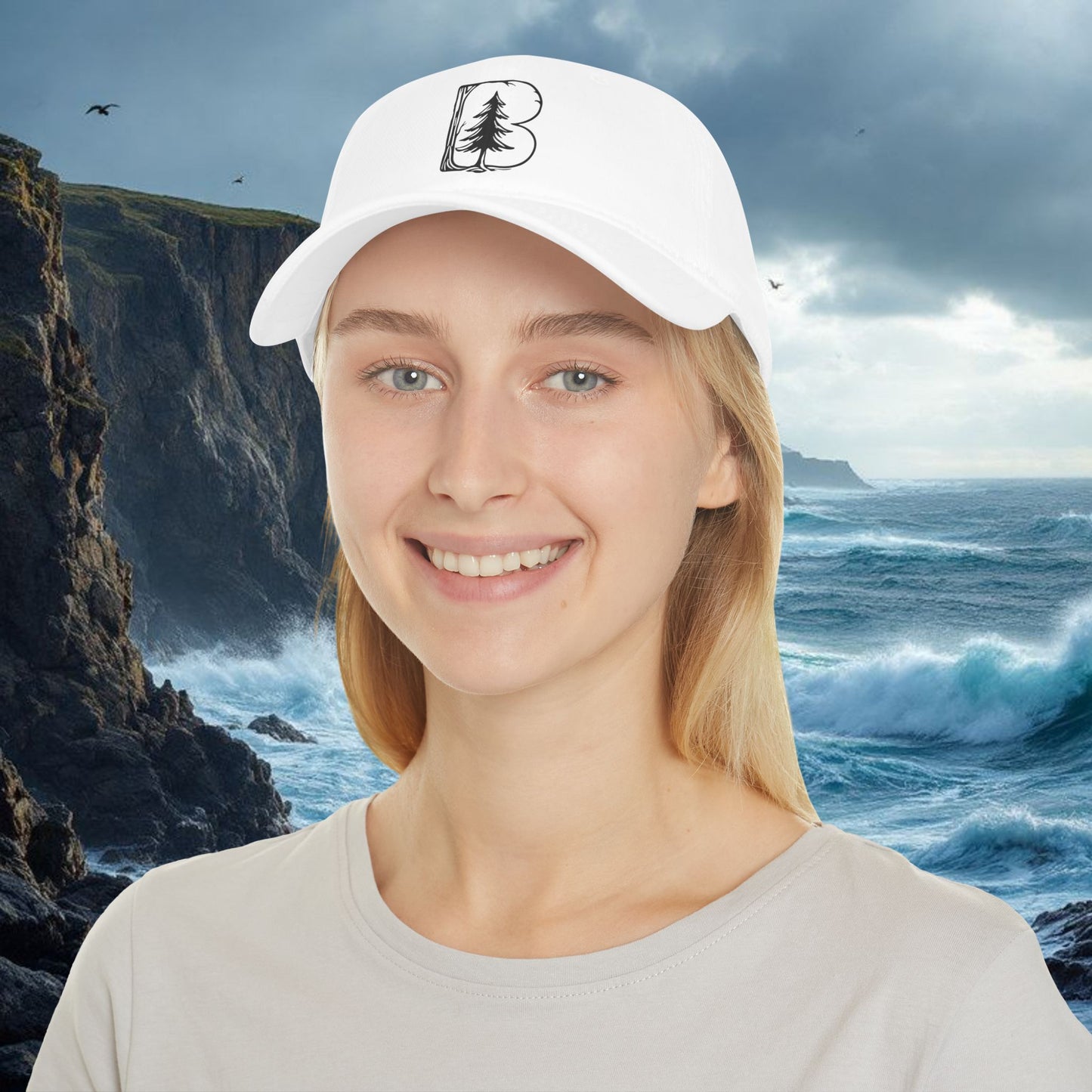 Low Profile Baseball Cap, B Logo