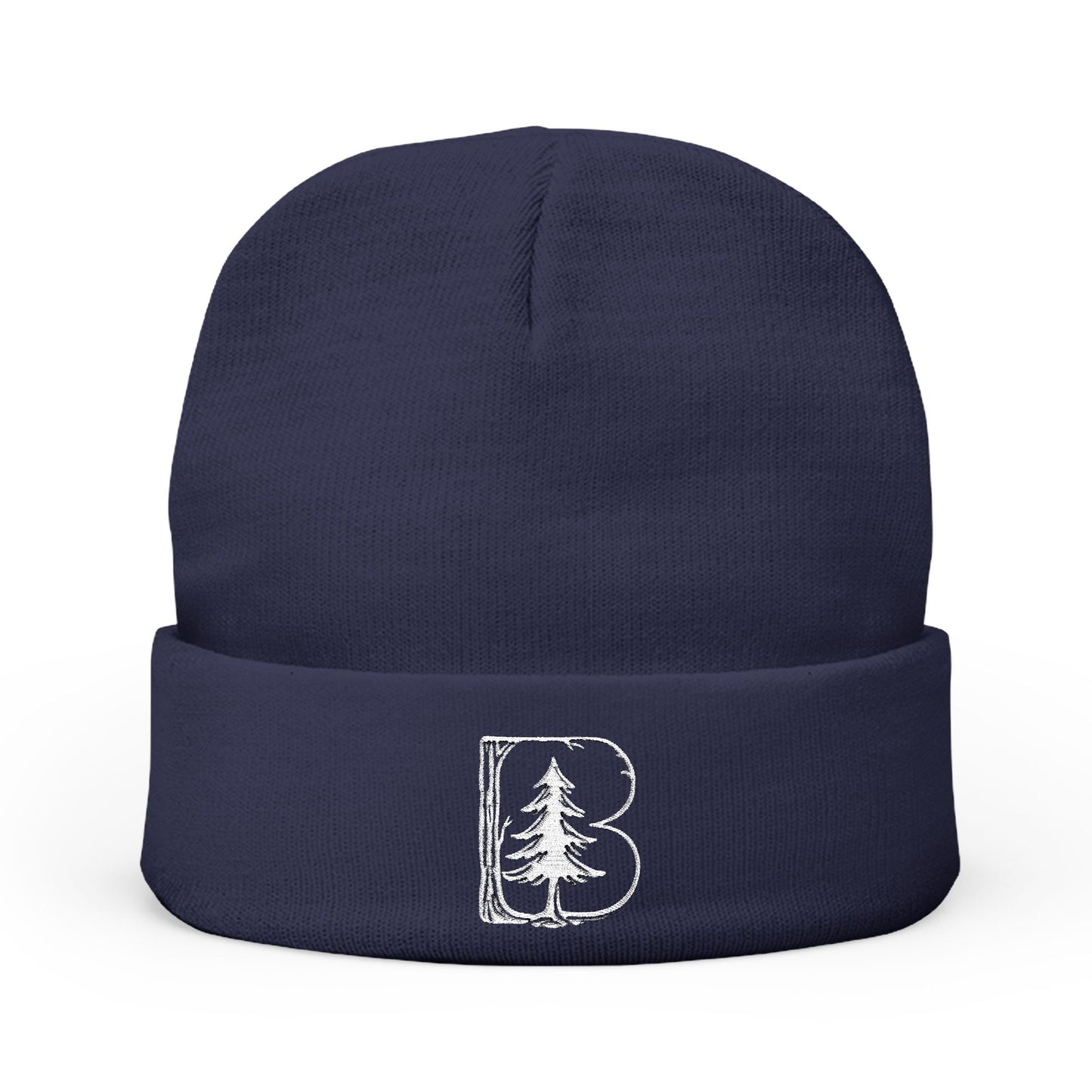Knit Beanie, B Logo