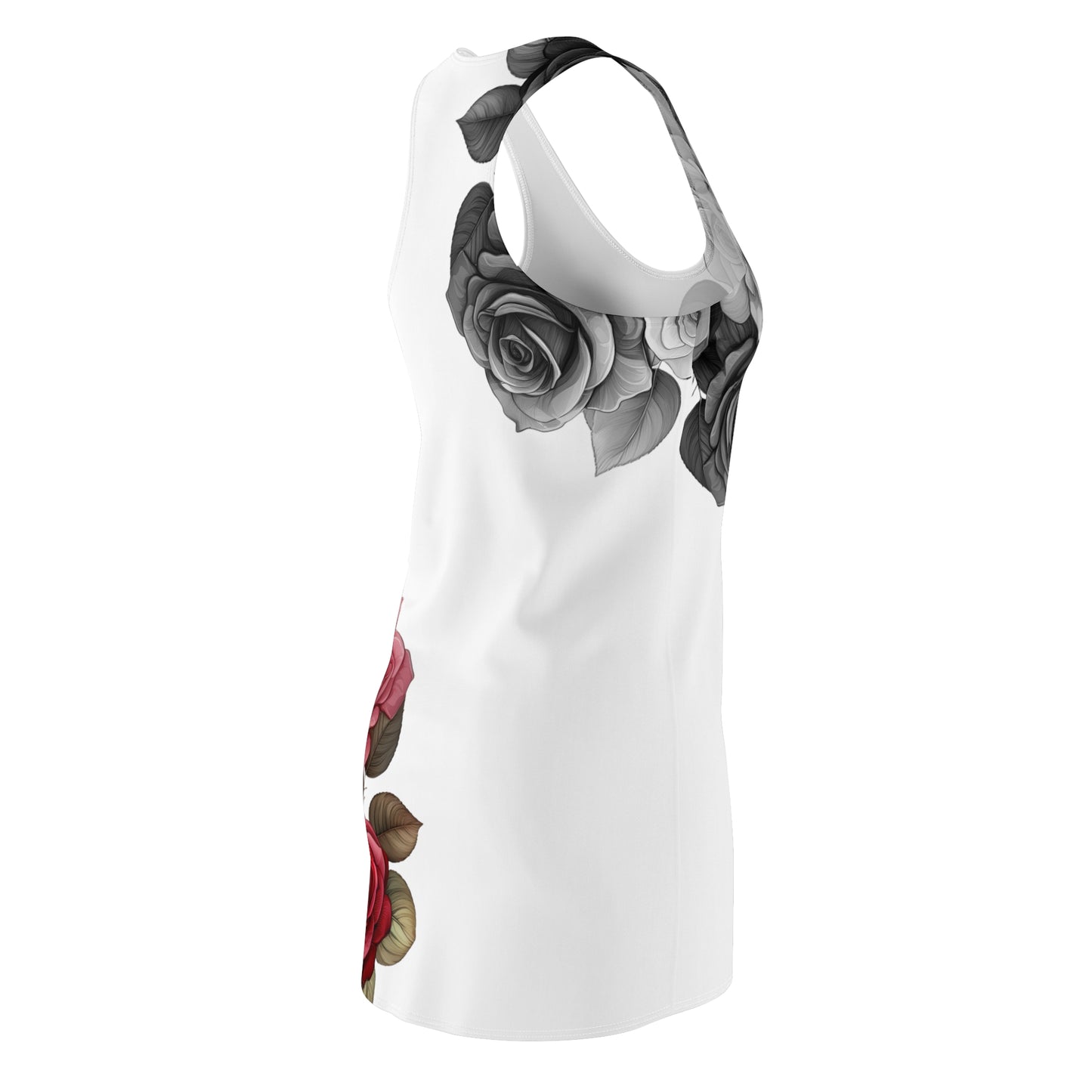 Women's Racerback Dress, Garden Roses