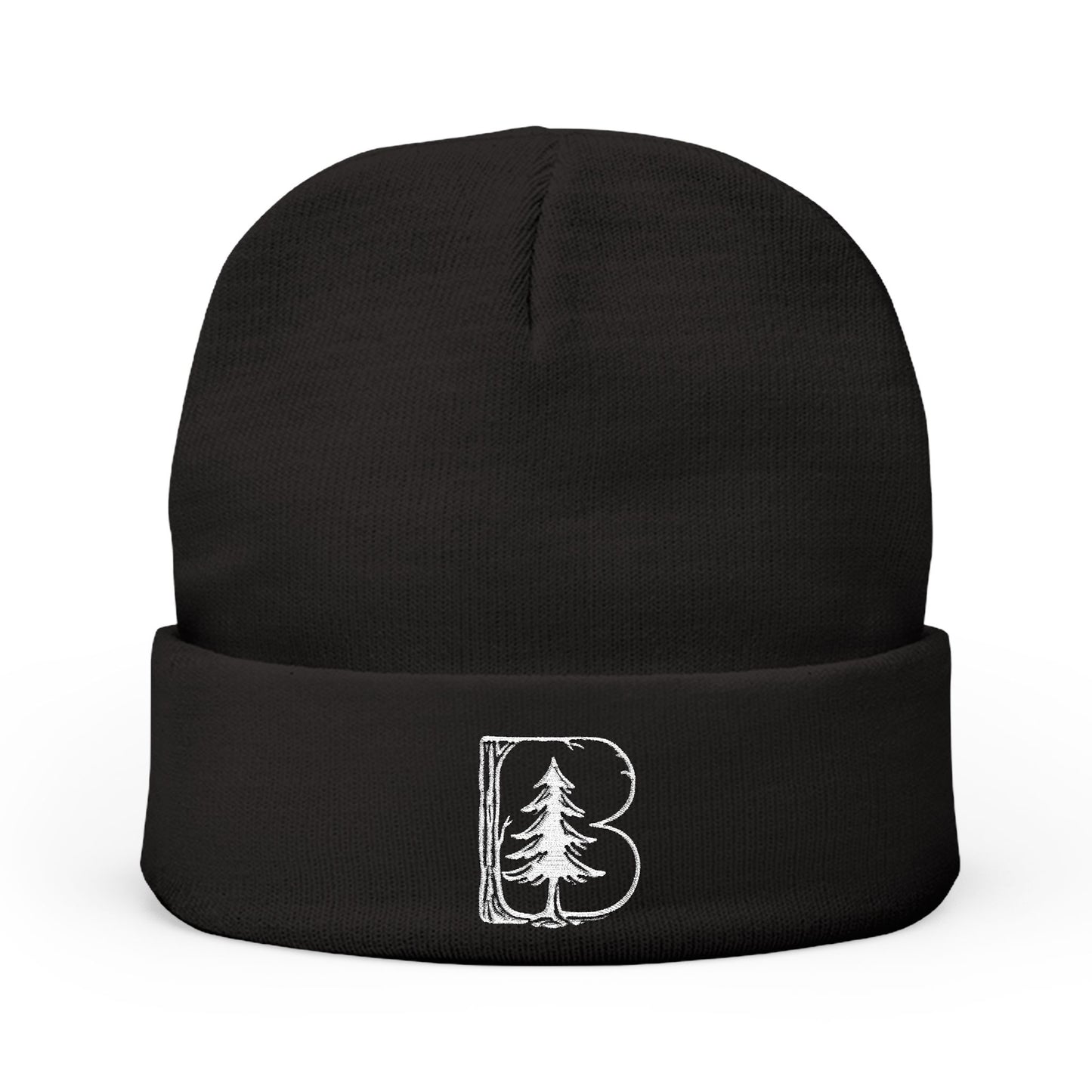 Knit Beanie, B Logo