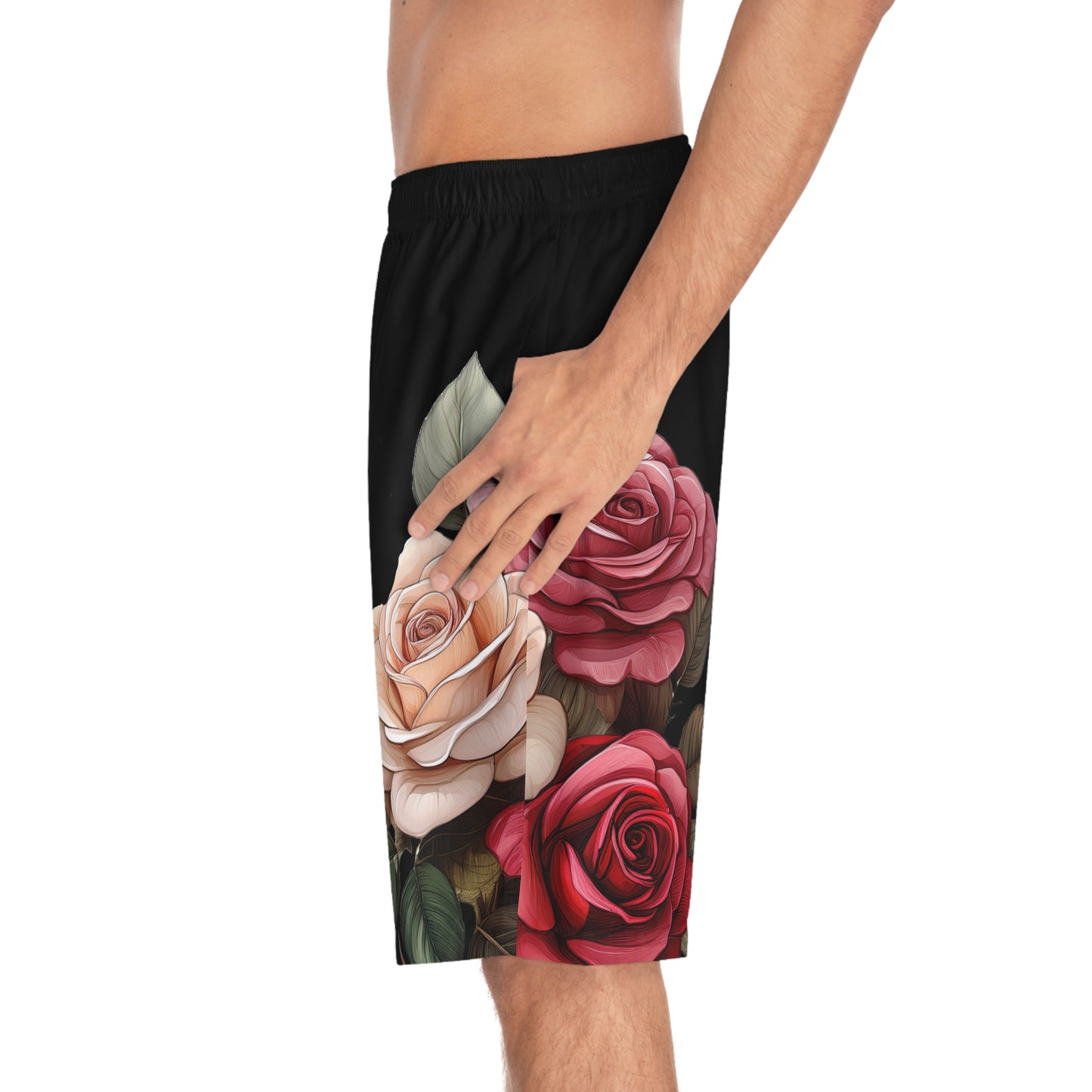 Men's Board Shorts, Garden Roses