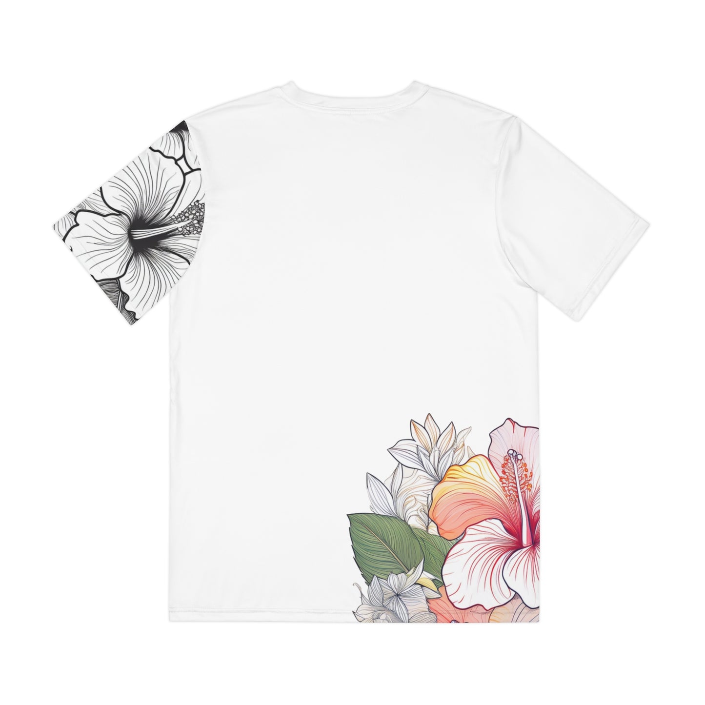 Men's Tee, Garden Hibiscus Colors