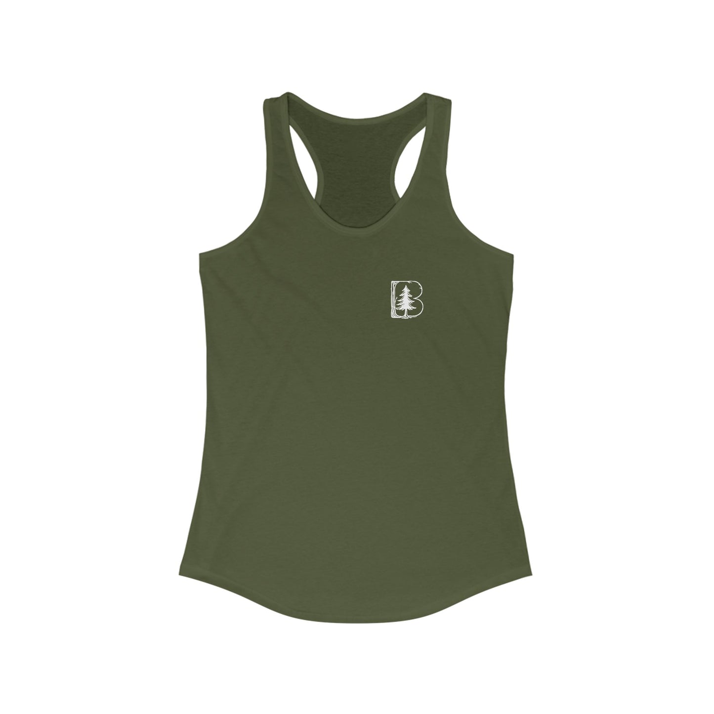 Women's Racerback, B Logo