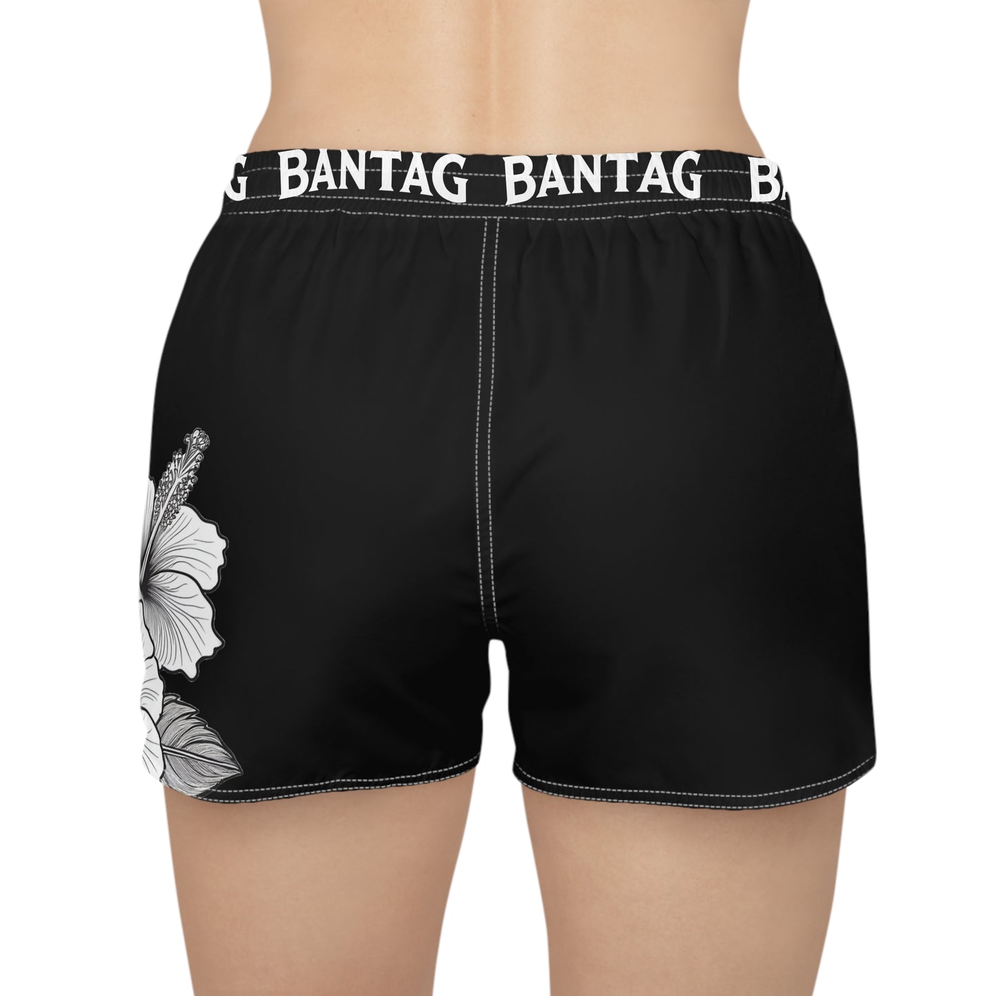 Women's Casual Shorts, Garden Hibiscus