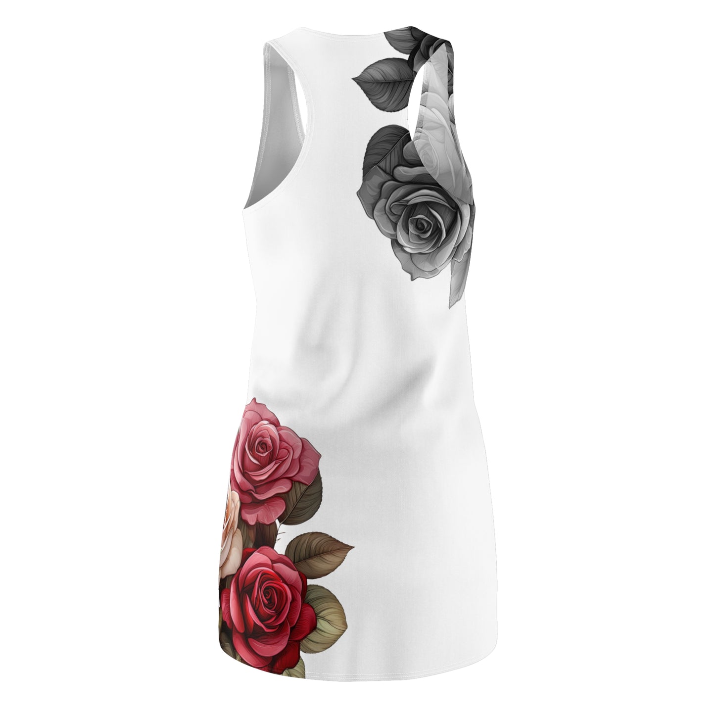 Women's Racerback Dress, Garden Roses