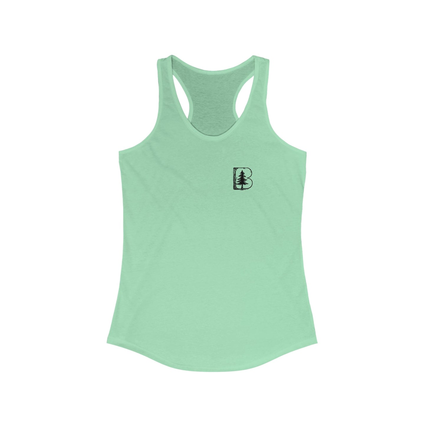 Women's Racerback, B Logo