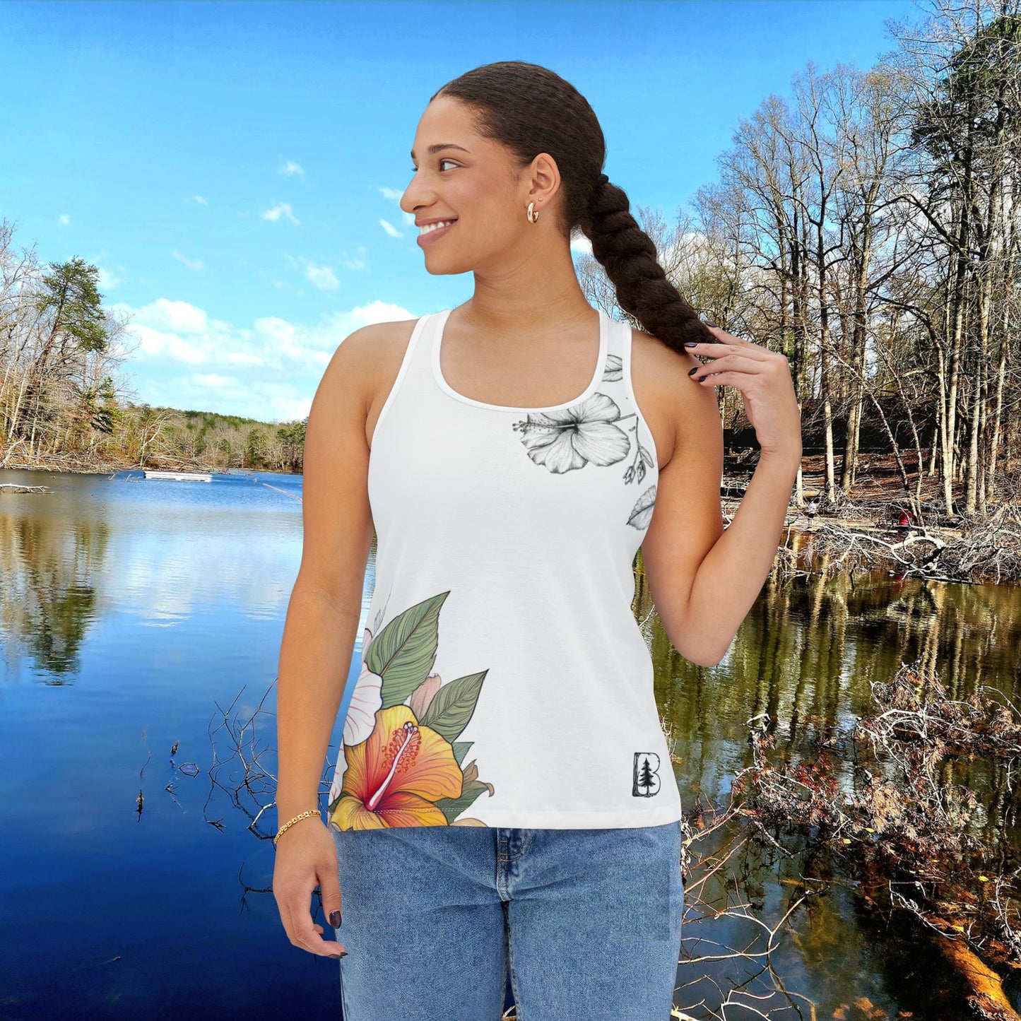 Women's Tank Top, Hibiscus