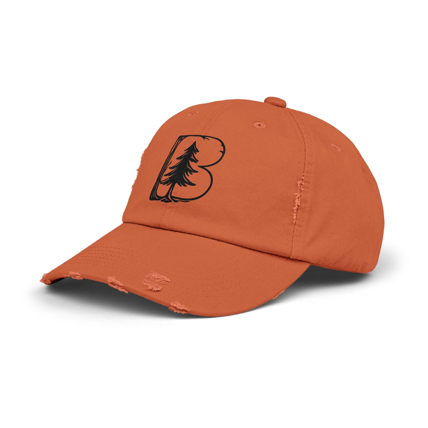 Distressed Cap, B Logo
