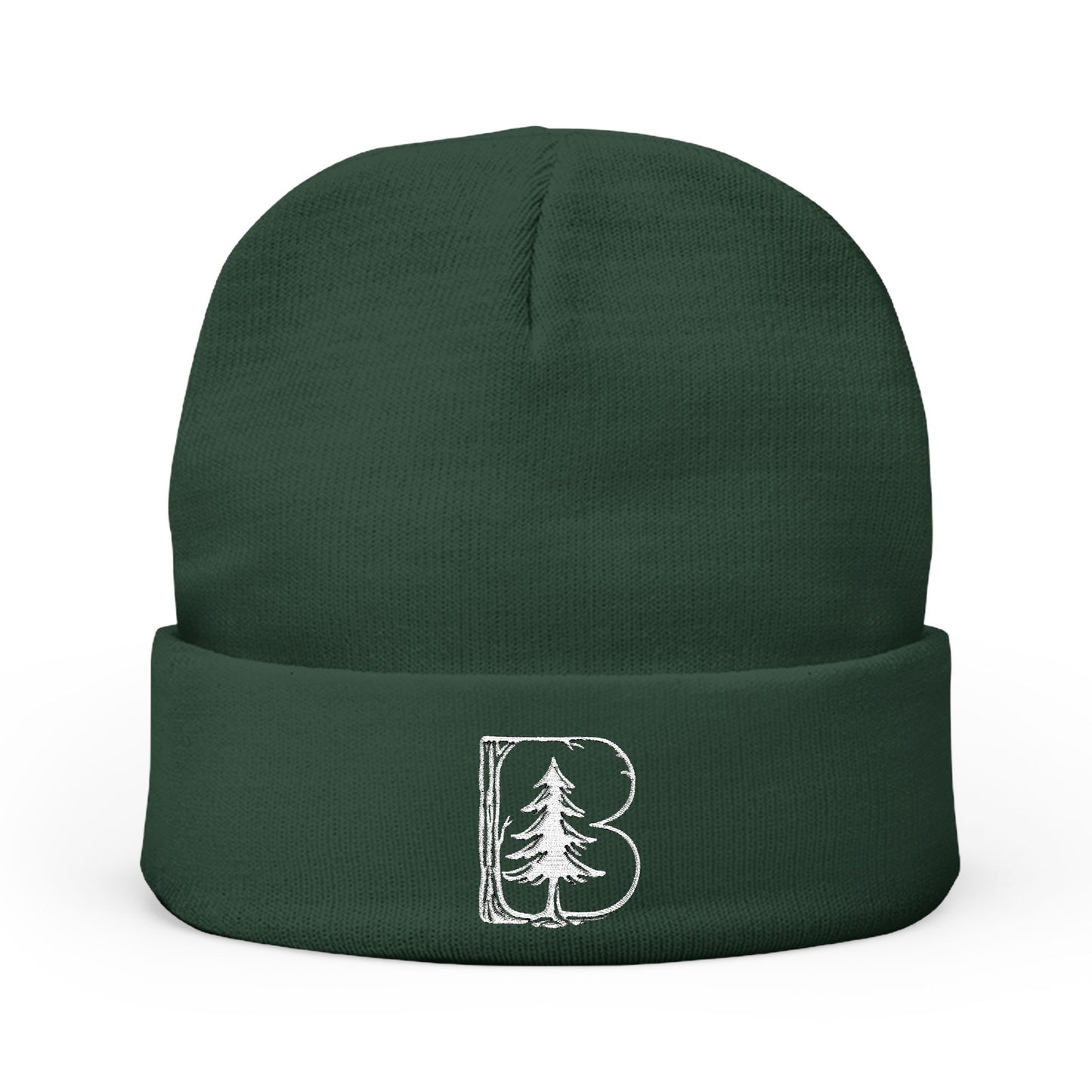 Knit Beanie, B Logo