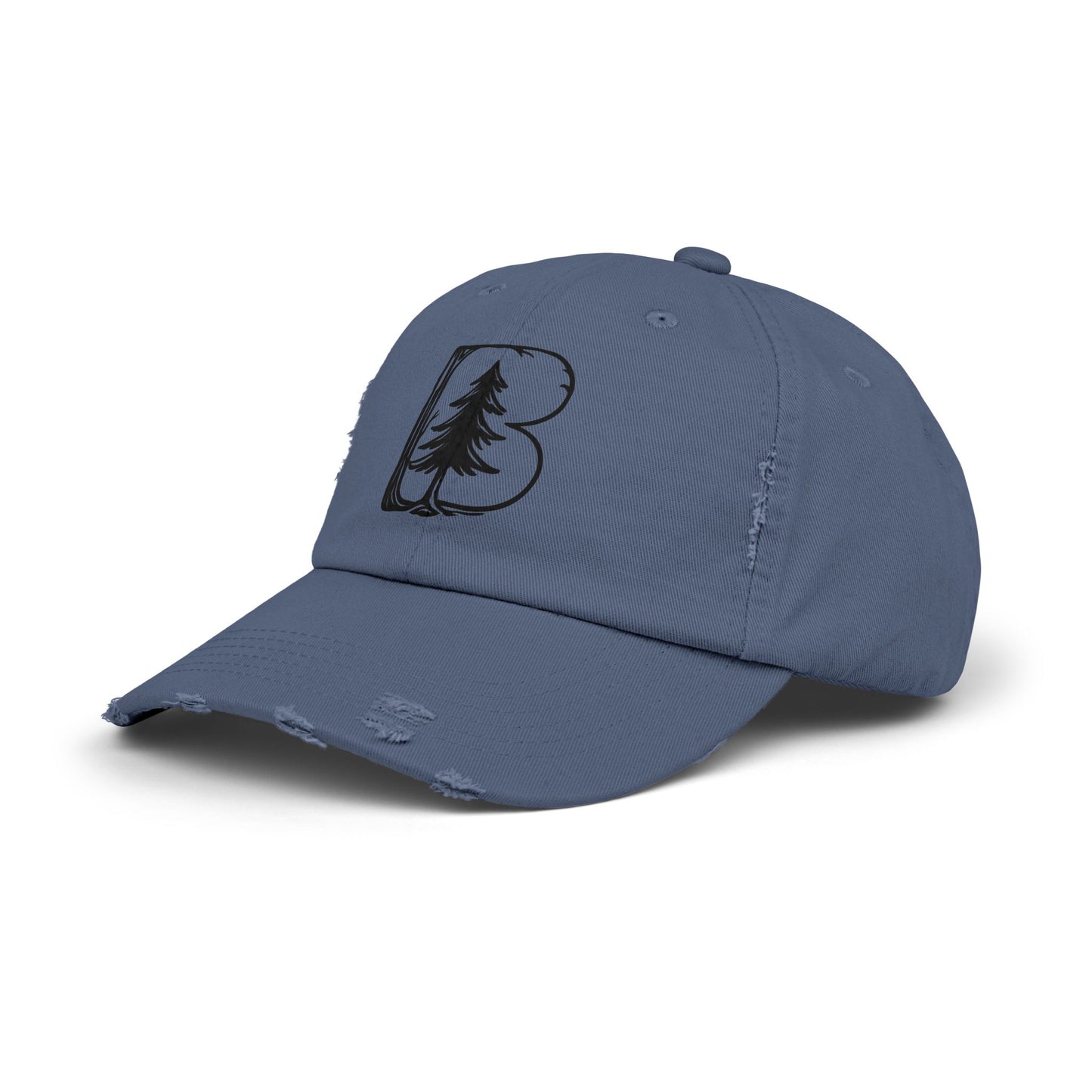 Distressed Cap, B Logo