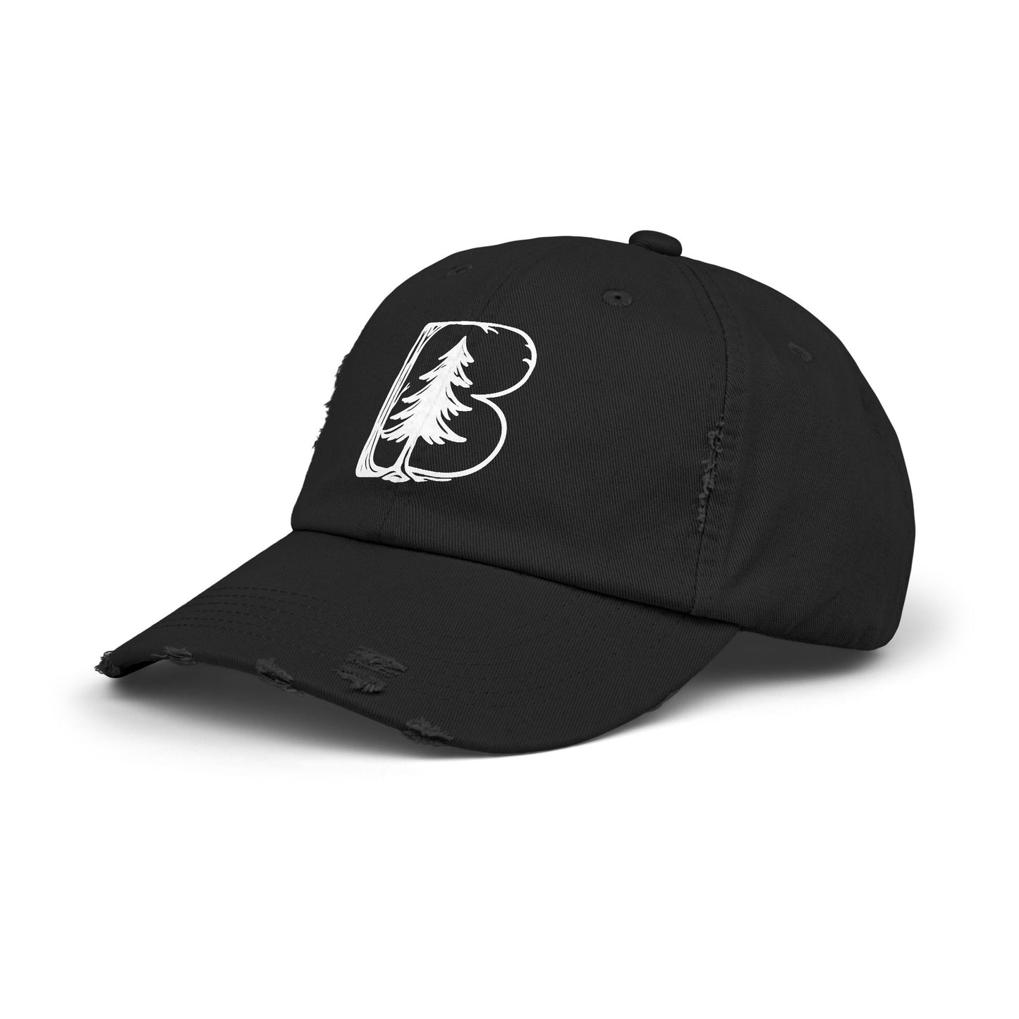 Distressed Cap, B Logo
