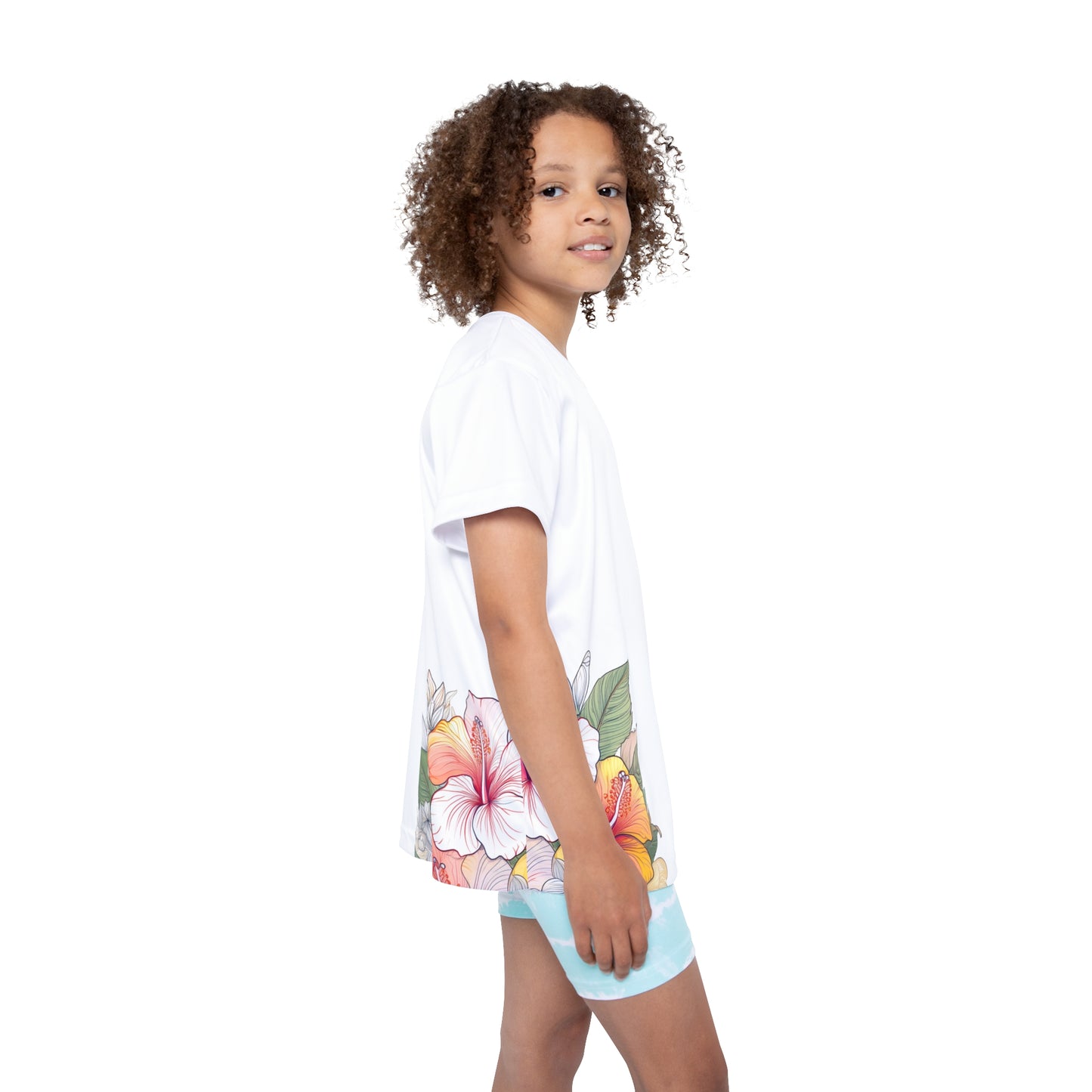 Kid's Tee, Garden Hibiscus Colors