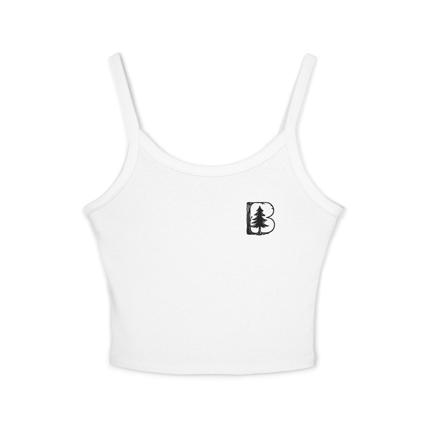 Women's Spaghetti Strap Tank Top, B Logo