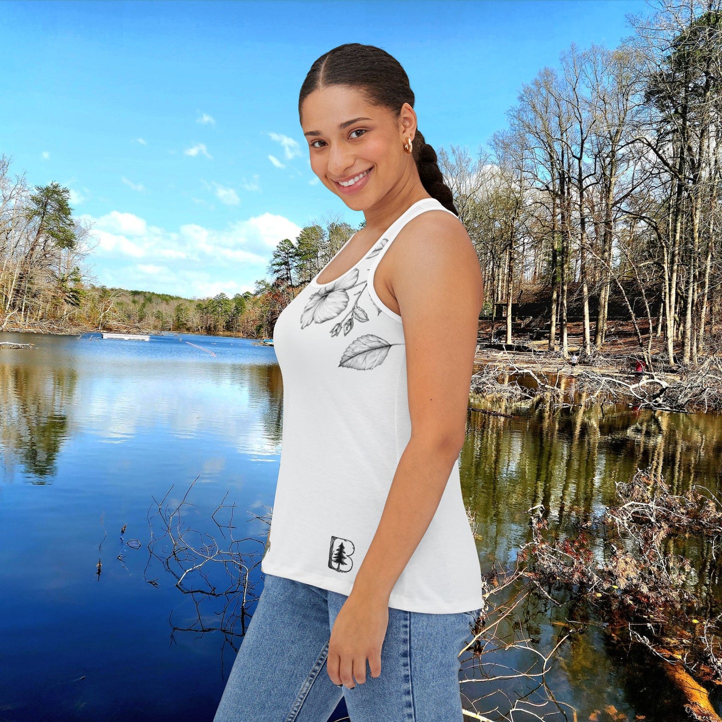 Women's Tank Top, Hibiscus