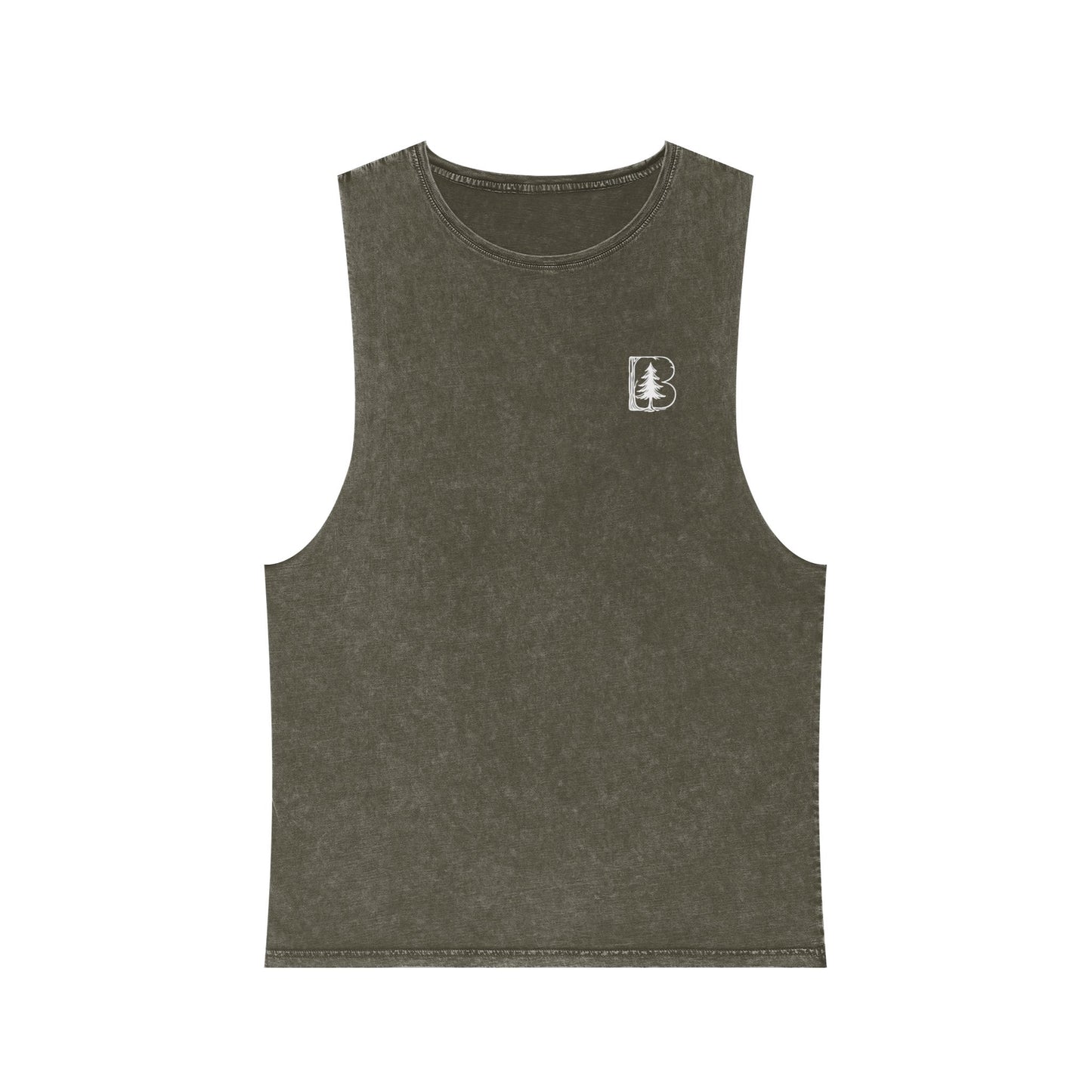 Stonewash Tank Top, B Logos