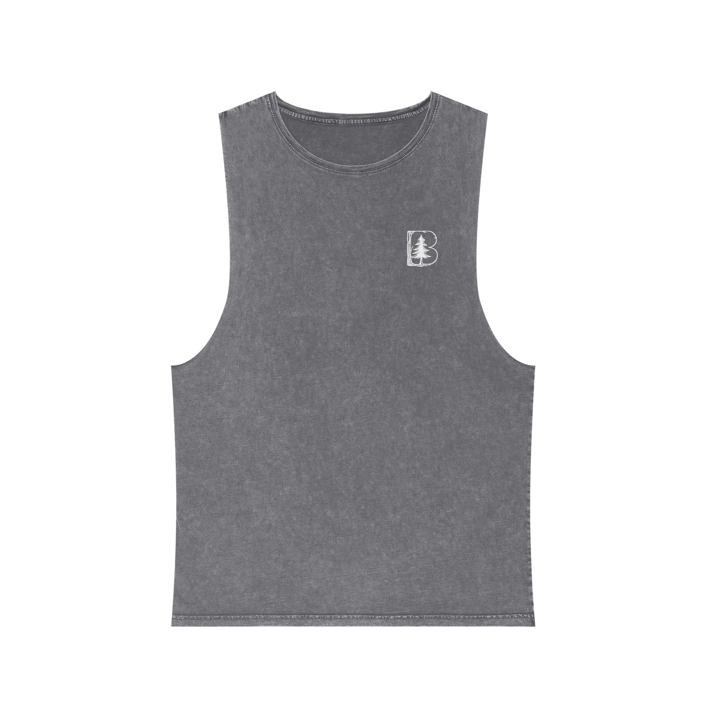 Stonewash Tank Top, B Logos