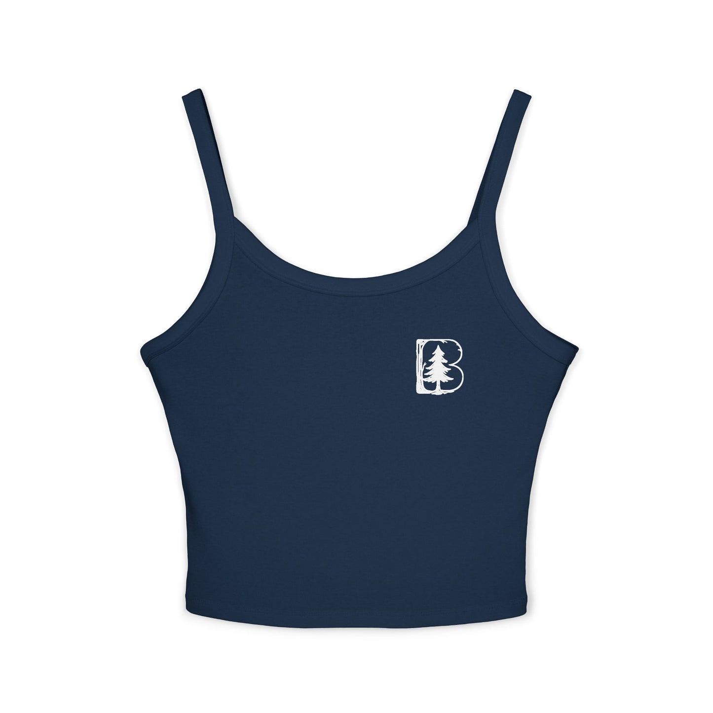 Women's Spaghetti Strap Tank Top, B Logo