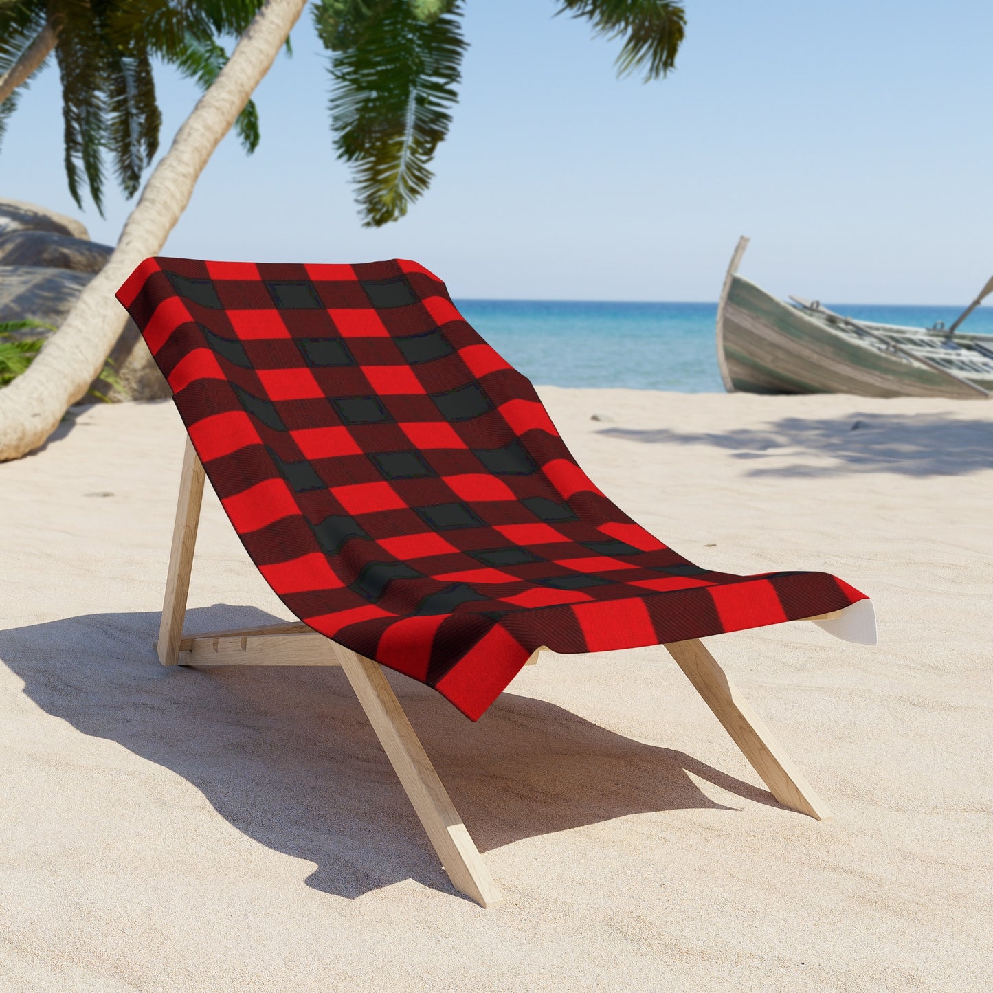 Beach Towel, Plaid