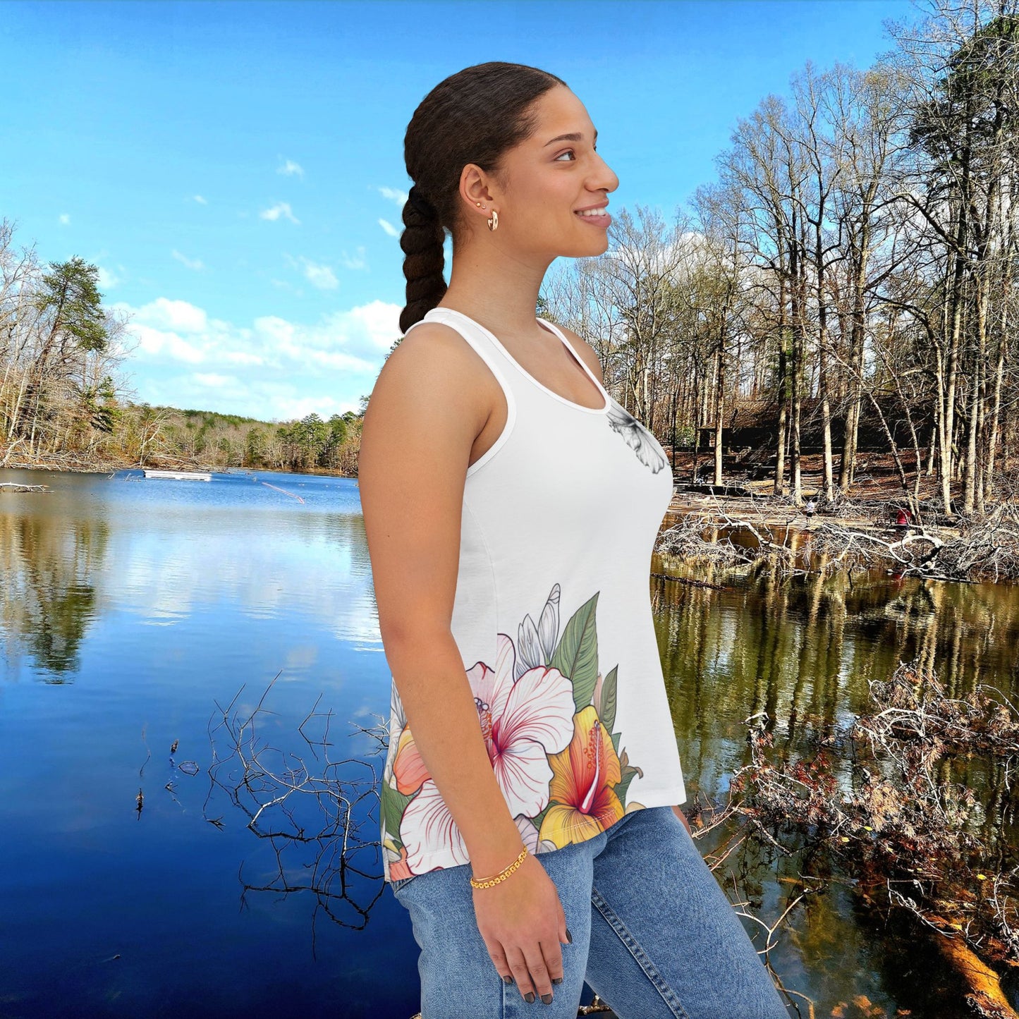 Women's Tank Top, Hibiscus