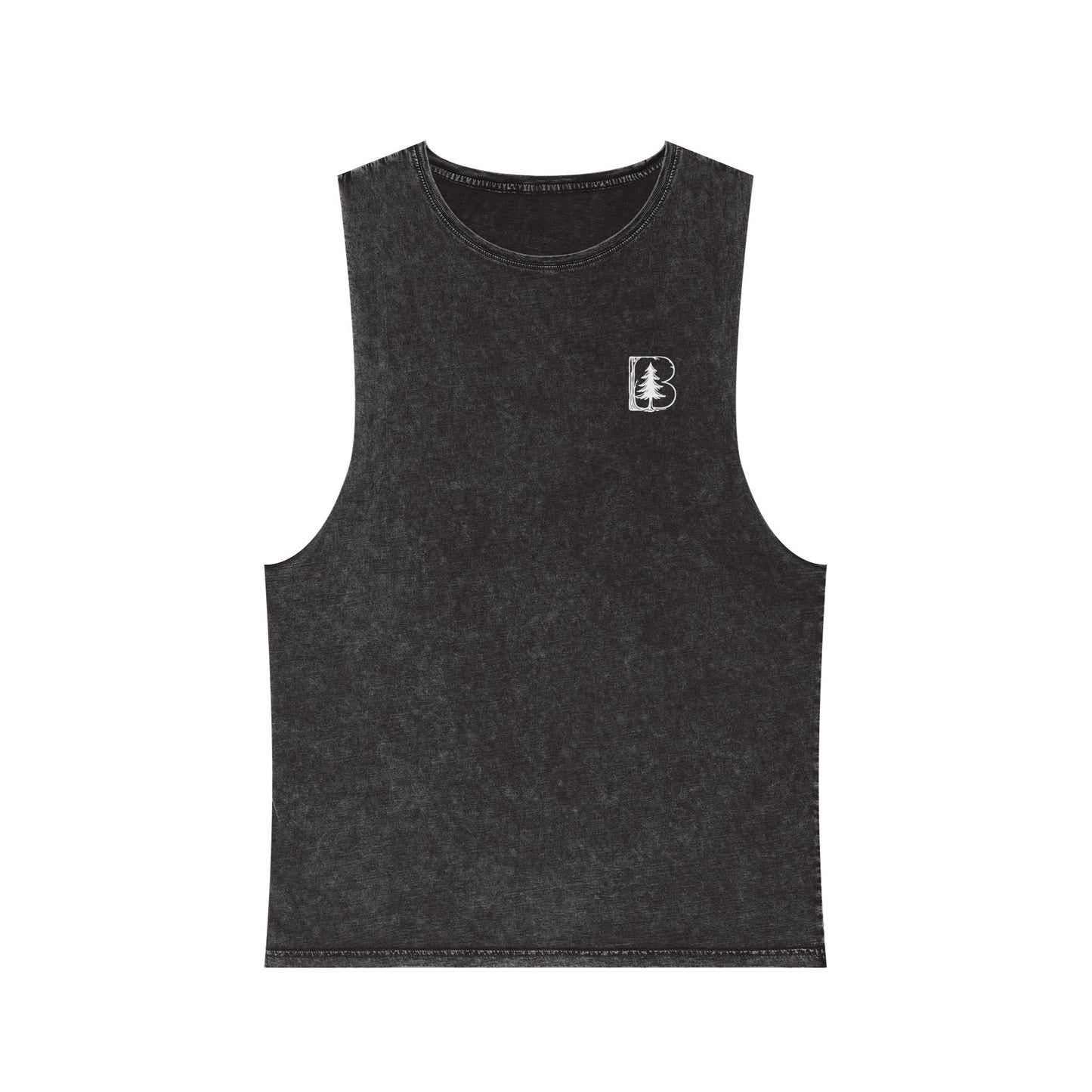 Stonewash Tank Top, B Logos