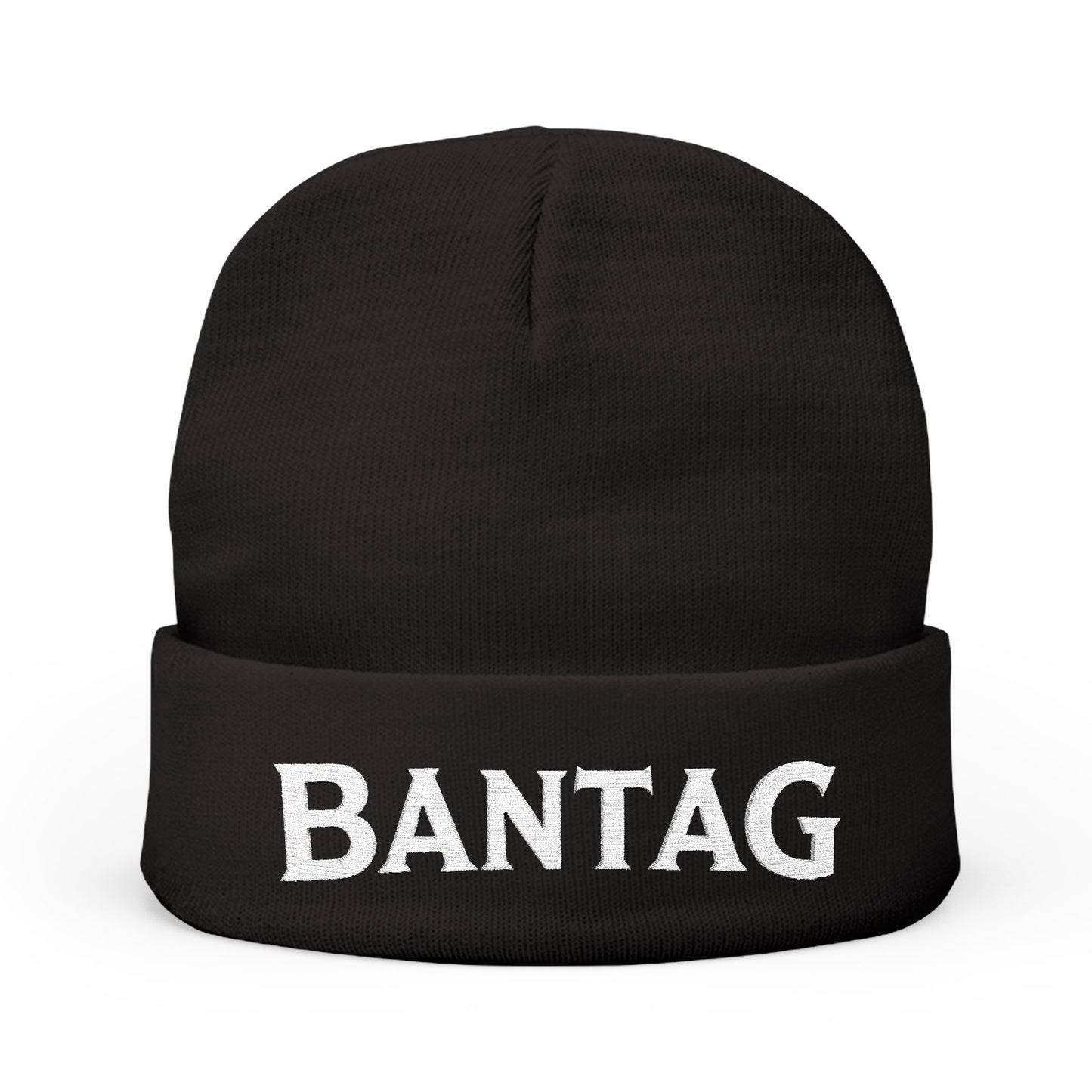 Embroidered Knit Beanie, Logo