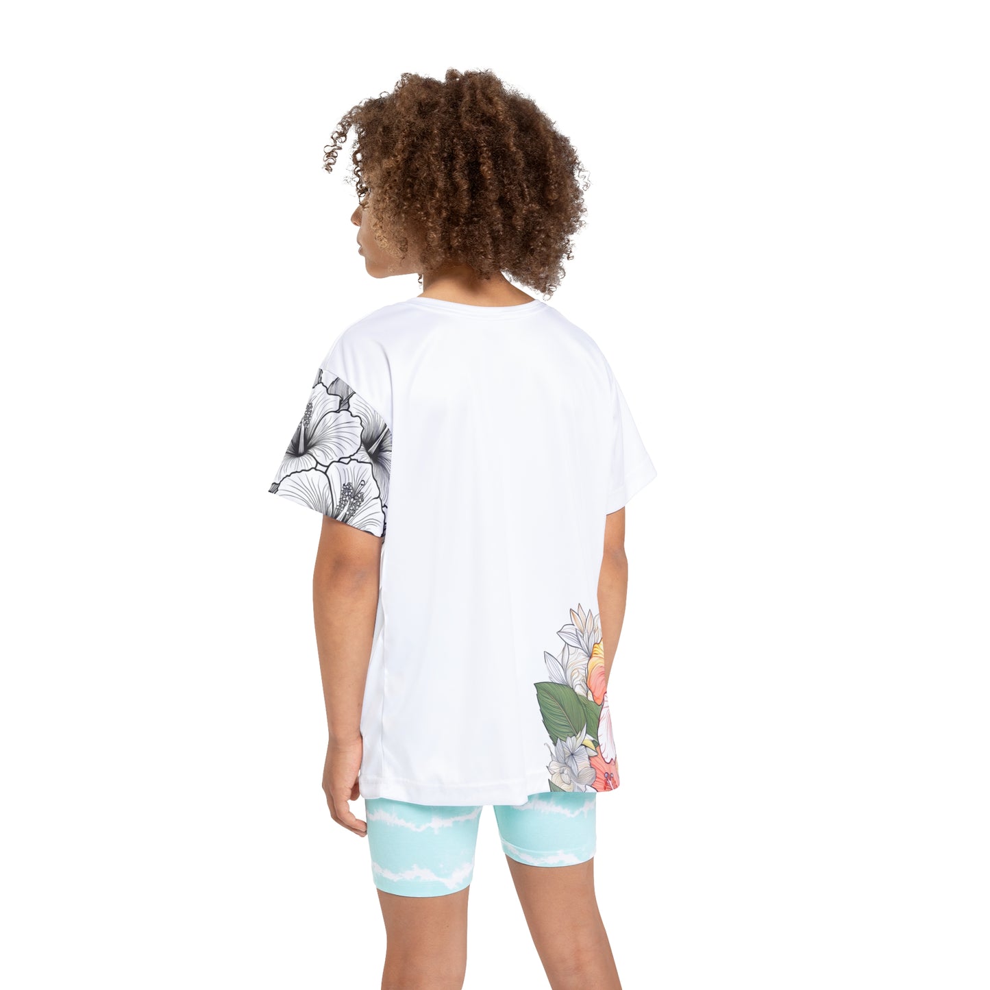 Kid's Tee, Garden Hibiscus Colors