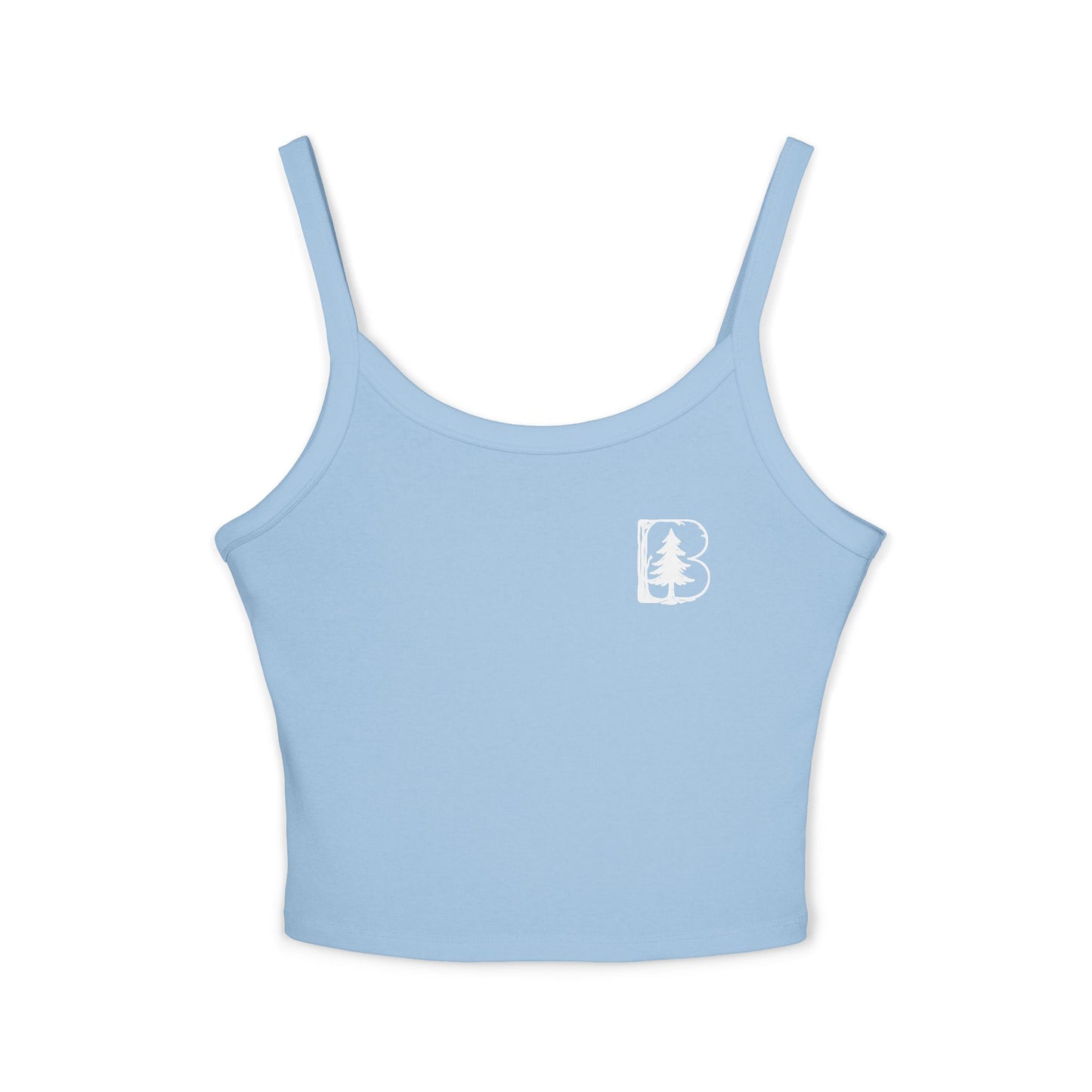 Women's Spaghetti Strap Tank Top, B Logo