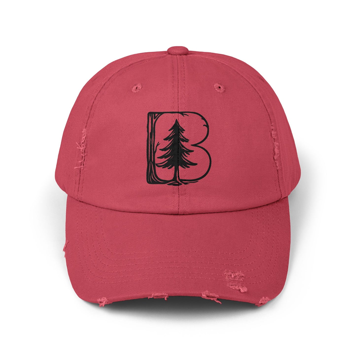 Distressed Cap, B Logo
