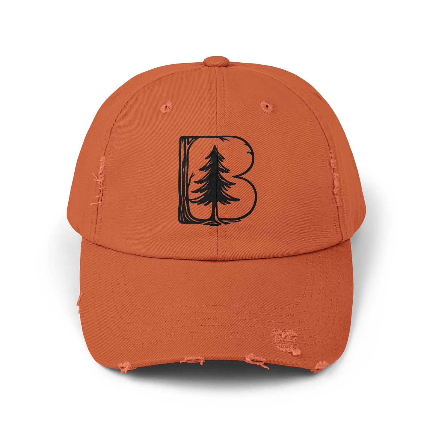 Distressed Cap, B Logo