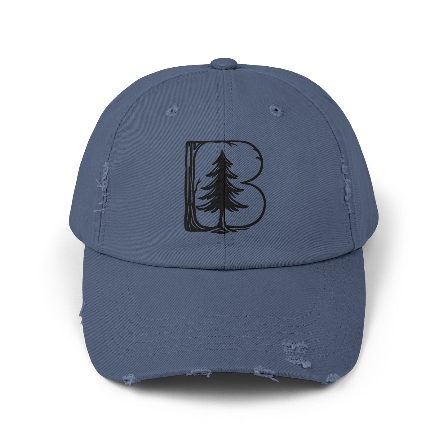 Distressed Cap, B Logo