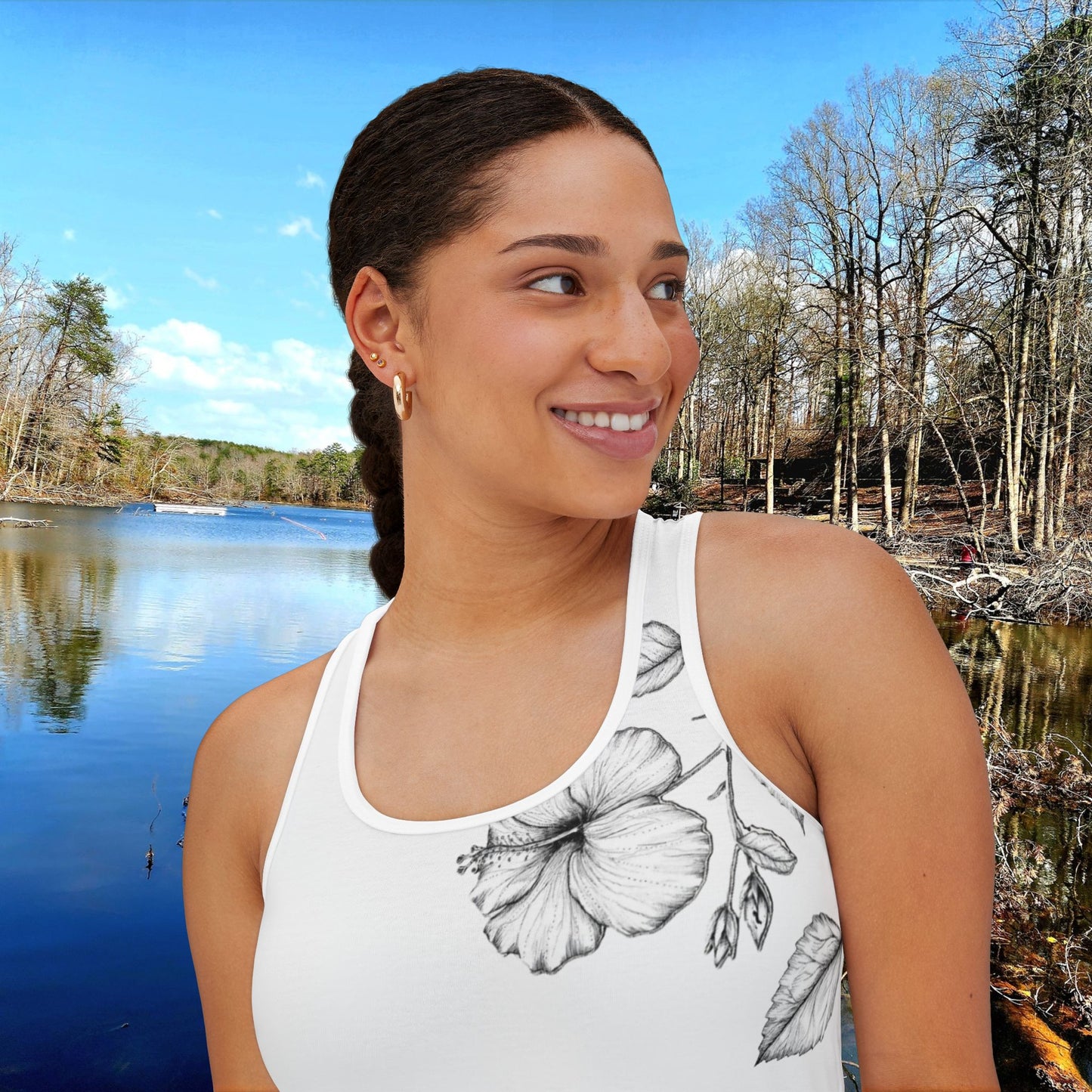 Women's Tank Top, Hibiscus