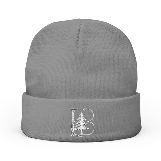 Knit Beanie, B Logo