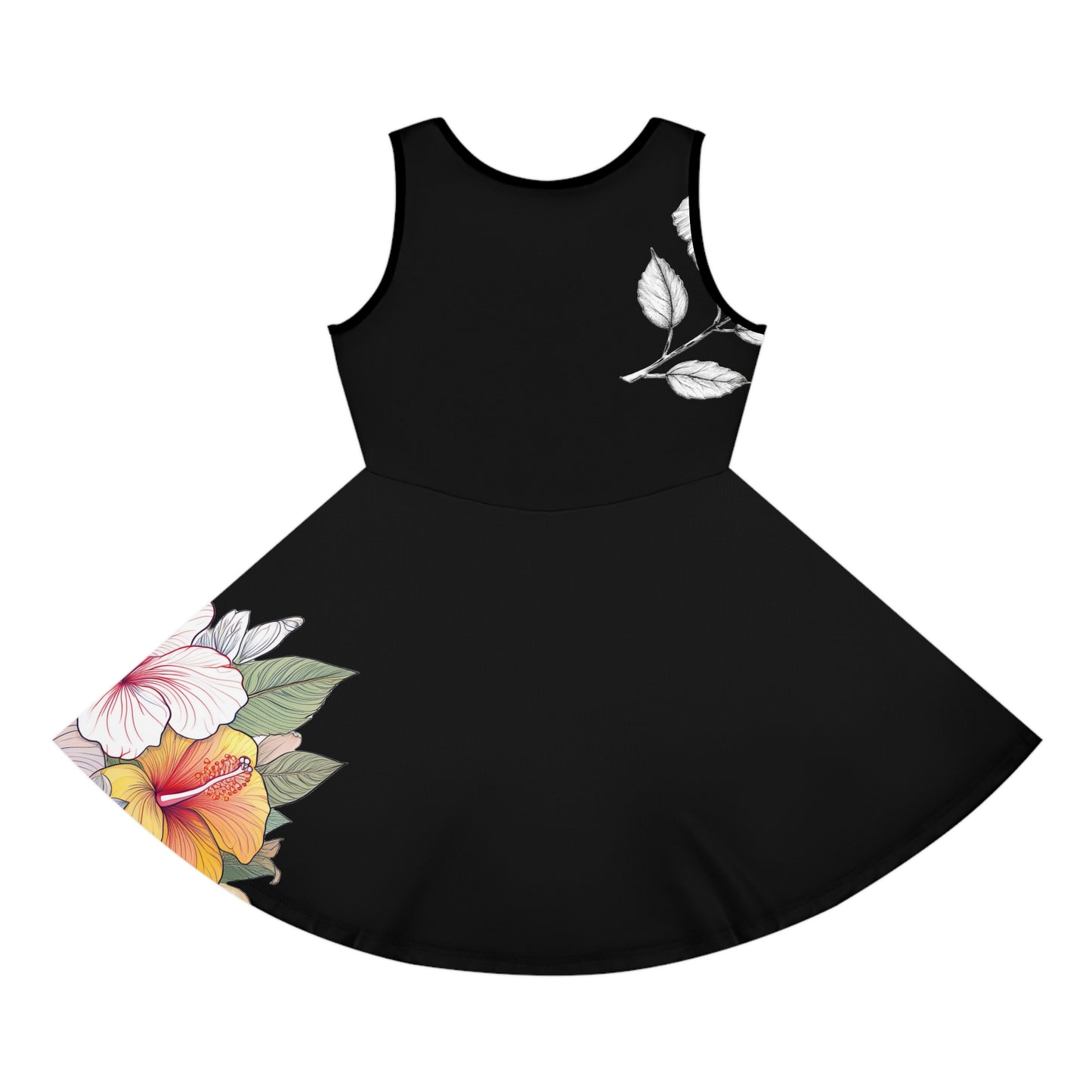 Girls' Sundress, Garden Hibiscus Colors