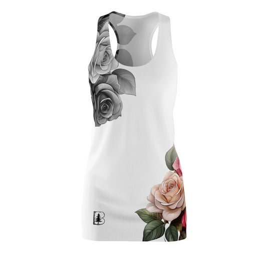 Women's Racerback Dress, Garden Roses