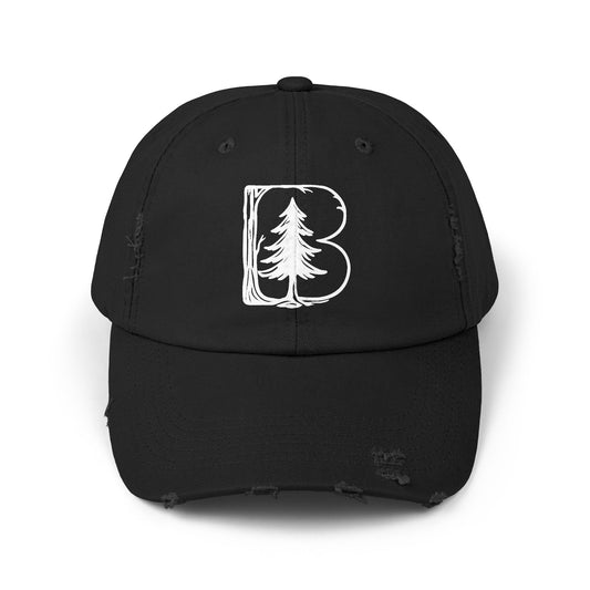 Distressed Cap, B Logo
