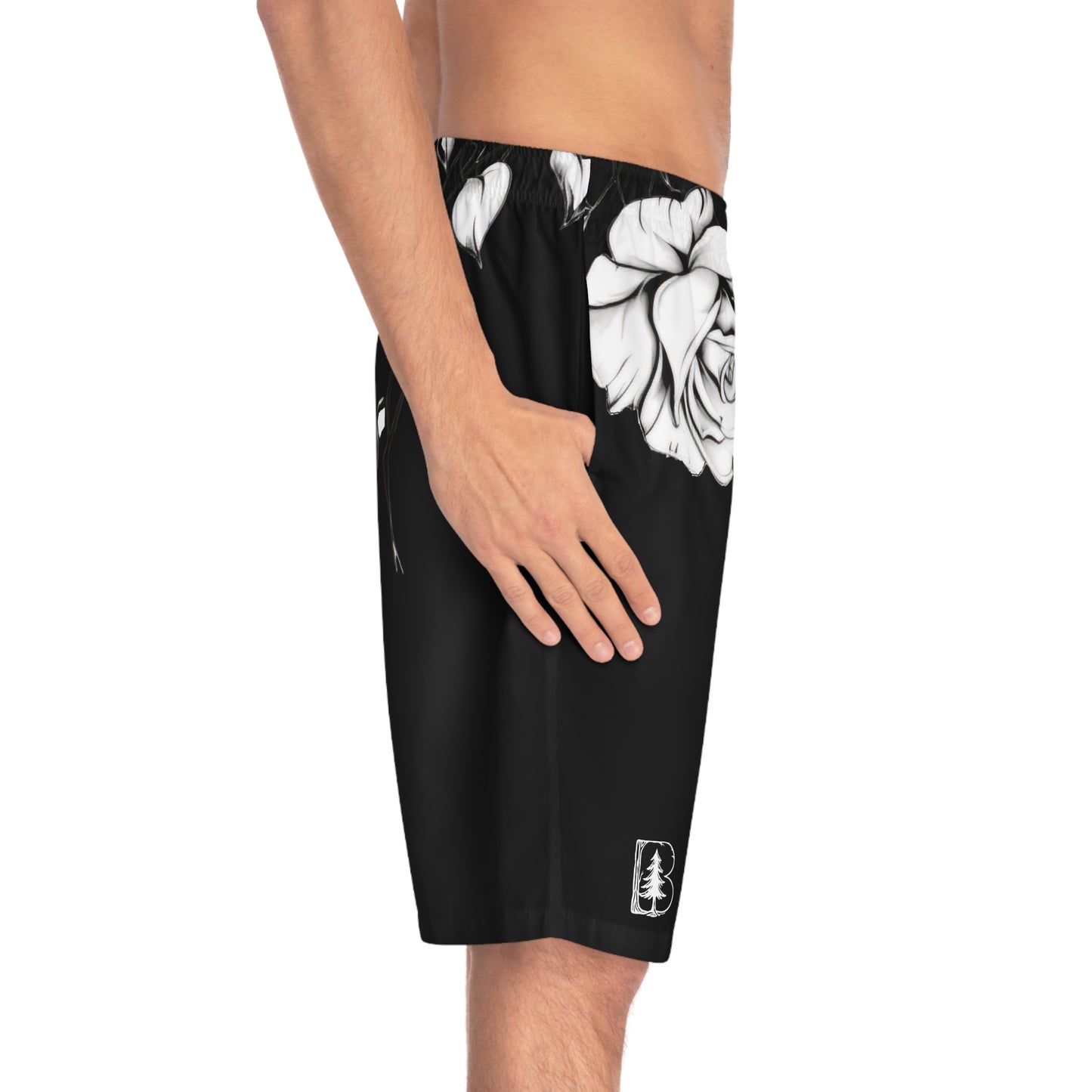 Men's Board Shorts, Garden Roses