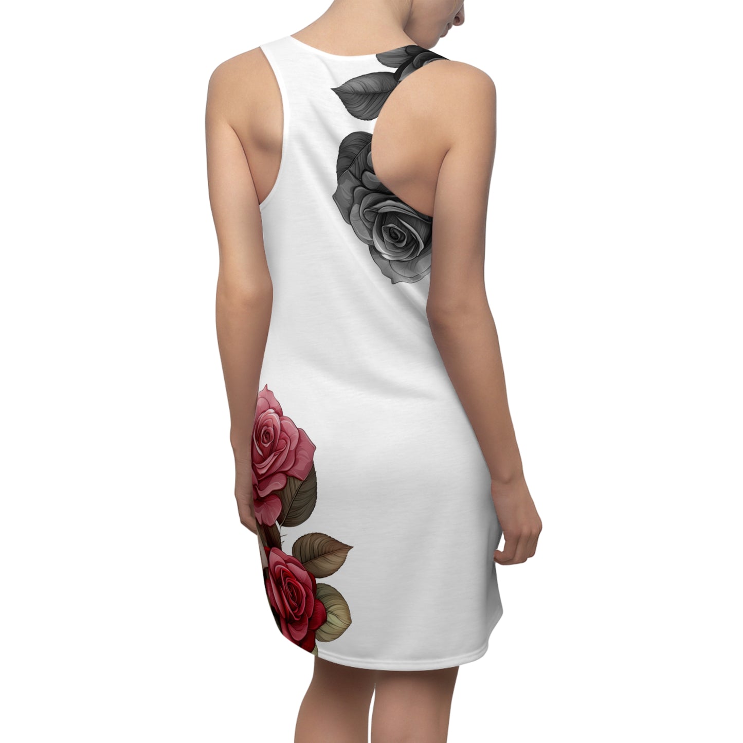 Women's Racerback Dress, Garden Roses
