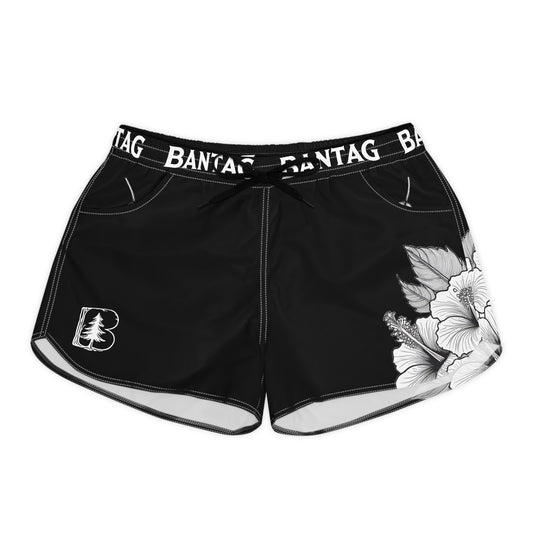 Women's Casual Shorts, Garden Hibiscus