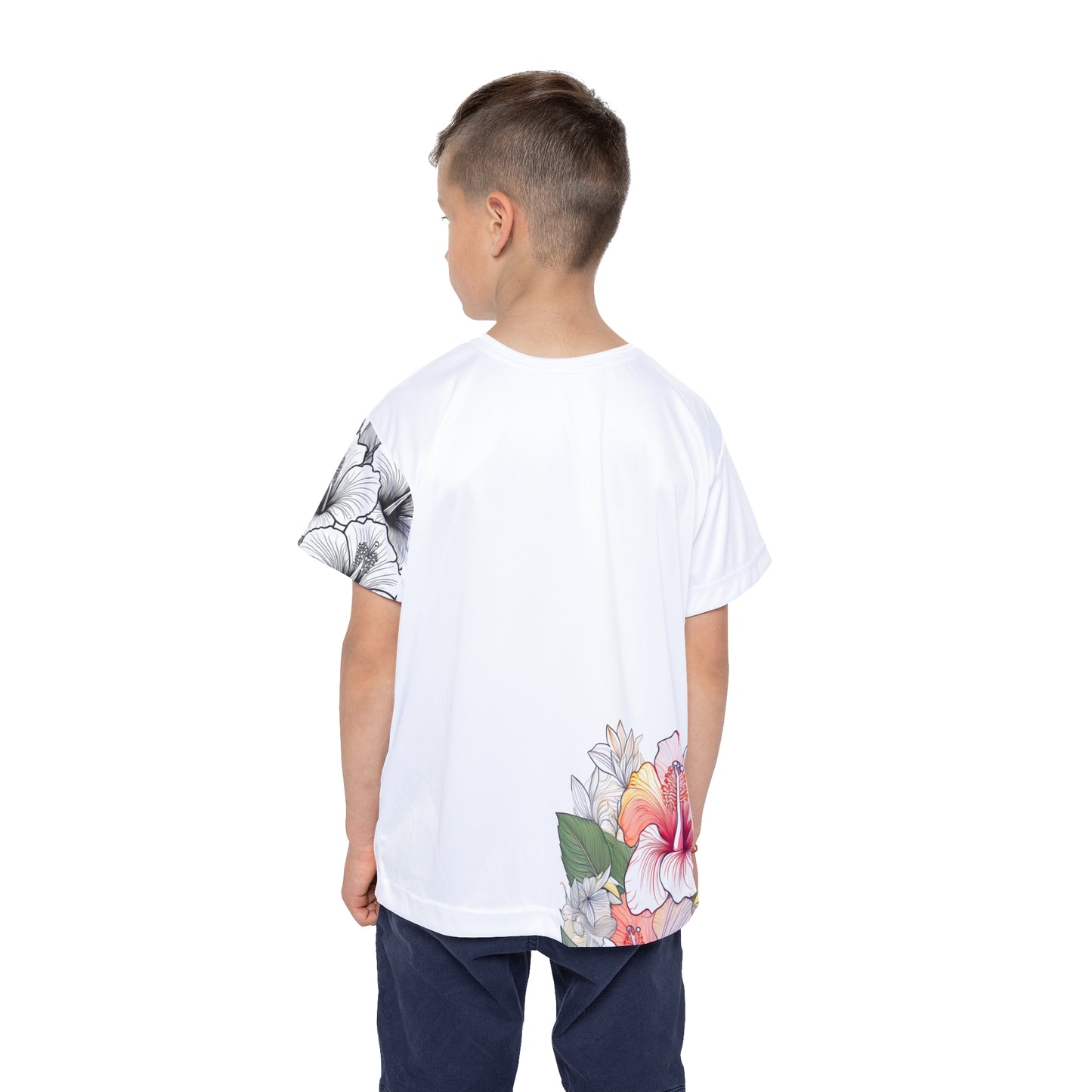 Kid's Tee, Garden Hibiscus Colors
