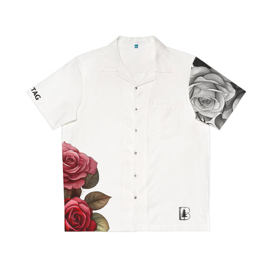 Men's Hawaiian Shirt, Garden Roses